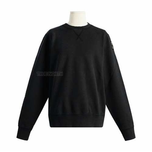 [파라점퍼스] 남성 PMFLEBF01 541 갈렙 베이직 로고 패치 맨투맨 티셔츠 블랙