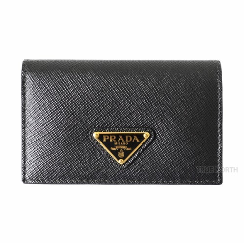 [프라다] 24SS 여성 1MC110 QHH F0002 사피아노 삼각 로고 카드 지갑 블랙